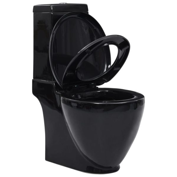 Sanita de cerâmica com descarga água traseira preto - Image 3