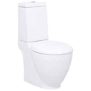 Sanita de cerâmica com descarga água traseira branco
