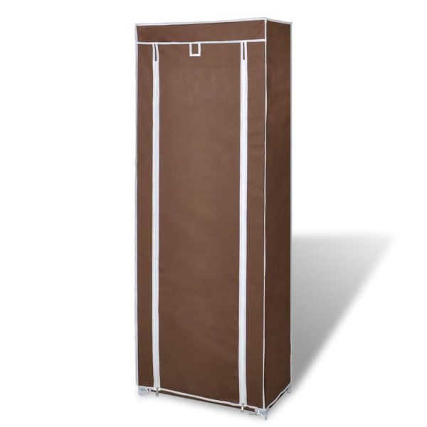 Sapateira com tampa 57 x 29 x 162 cm Castanho - Image 3