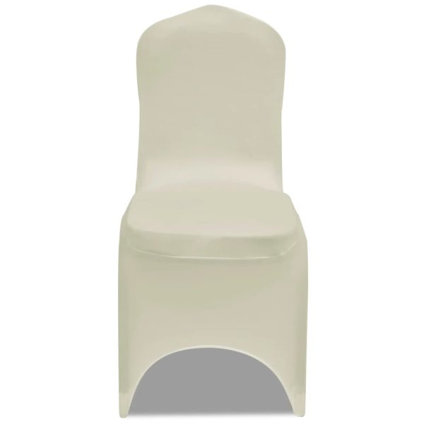 Capa de cadeira, elástica em creme, 50 peças - Image 2