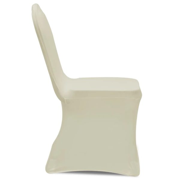 Capa de cadeira, elástica em creme, 50 peças - Image 3