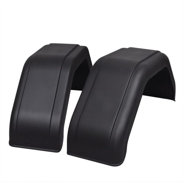 Conjunto de 2 guarda-lamas de rodas do reboque 220 x 760 mm