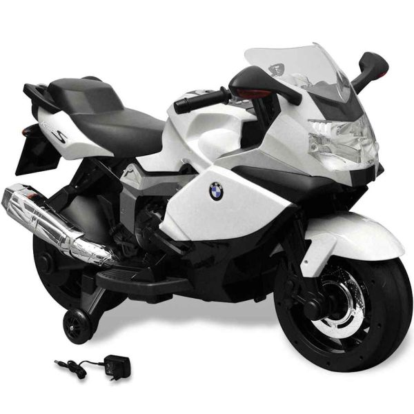 Motocicleta eléctrica BMW 283 para crianças- branca 6V