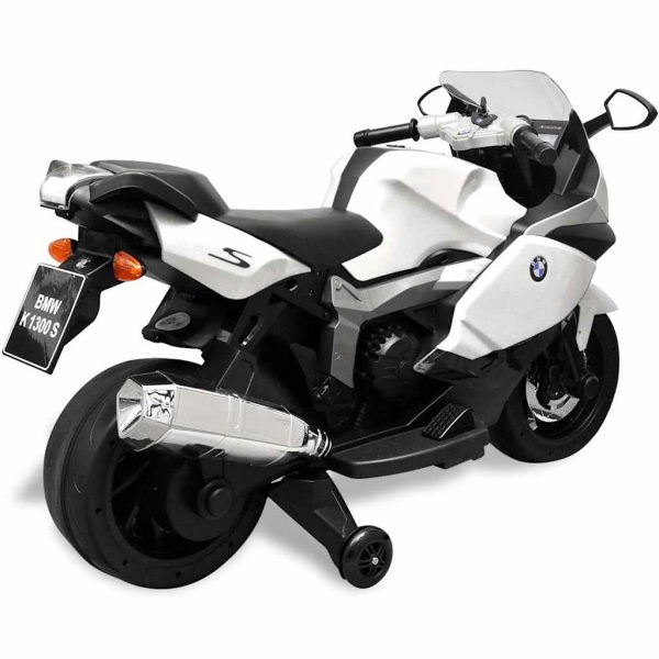 Motocicleta eléctrica BMW 283 para crianças- branca 6V - Image 3