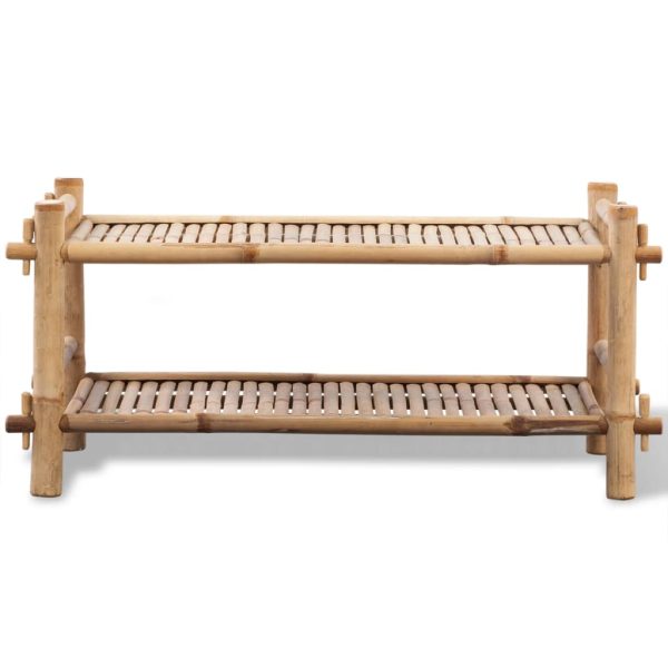 Sapateira com 2 prateleiras bambu - Image 2