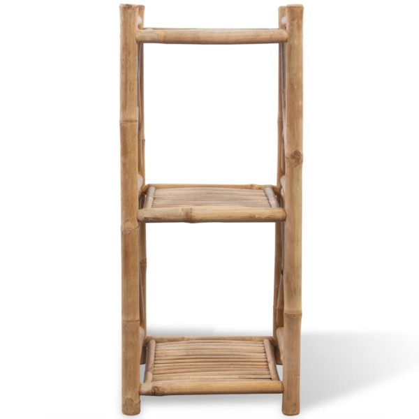 Estante de bambu quadrada com 3 prateleiras - Image 2