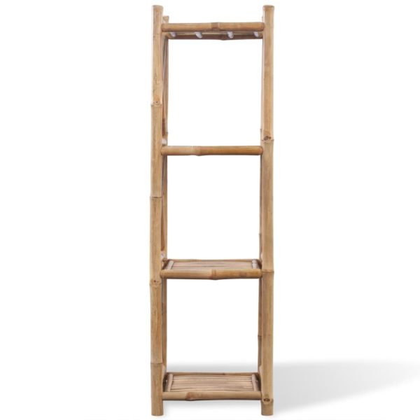 Estante de bambu quadrada com 4 prateleiras - Image 2