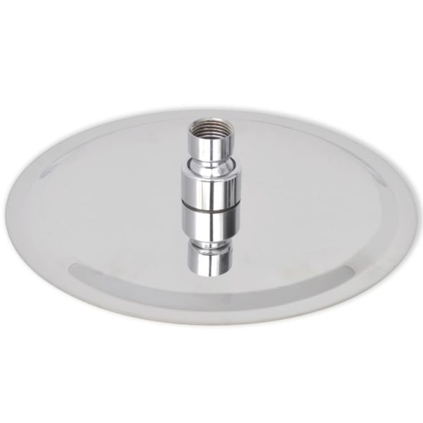 Cabeça de chuveiro redonda em aço inoxidável 20 cm - Image 3