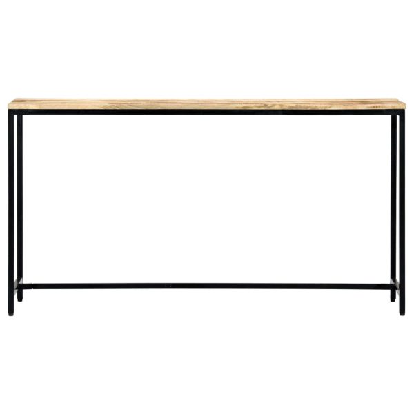 Mesa consola 140x35x76 cm madeira de mangueira maciça áspera - Image 2
