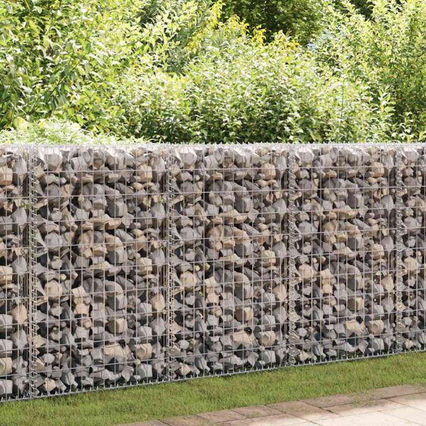 Muro gabião com tampas aço galvanizado 100x20x100 cm