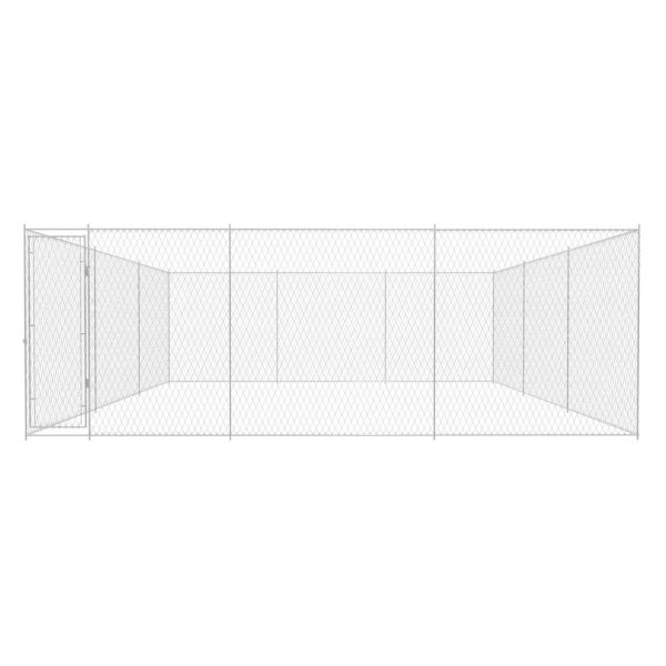 Canil de exterior em aço galvanizado 570x570x185 cm - Image 2