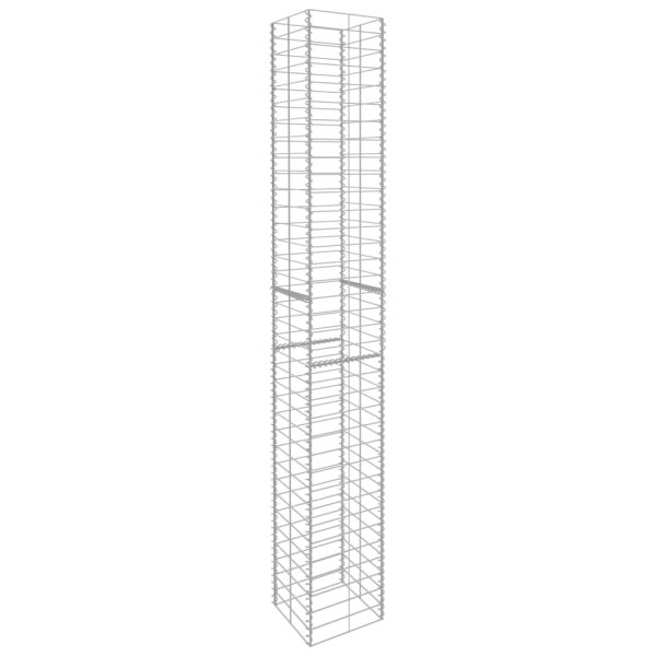Cestos gabião 3 pcs aço galvanizado 25x25x197 cm - Image 2