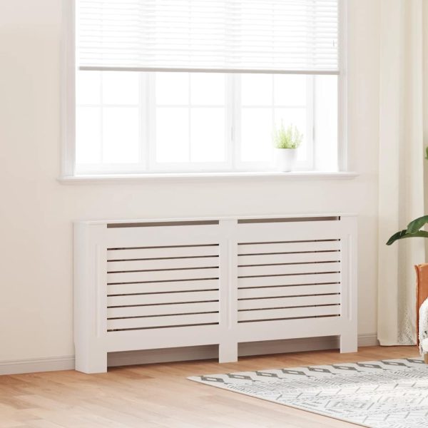 Cobertura de radiador 172x19x81,5 cm MDF branco