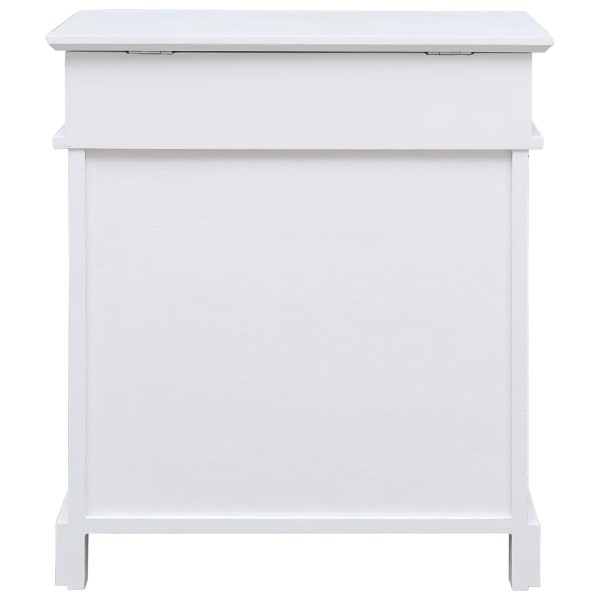 Sapateira 50x28x58 cm madeira de paulownia branco - Image 3