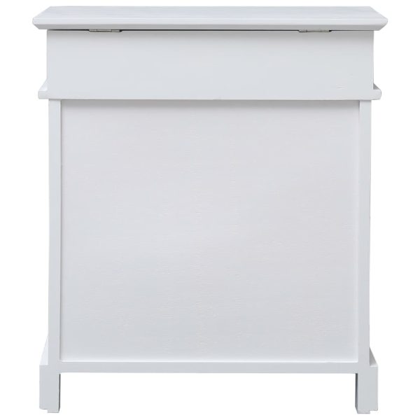 Sapateira 50x28x58 cm madeira de paulownia branco - Image 3