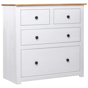 Aparador 80x40x83 cm madeira de pinho Panama branco