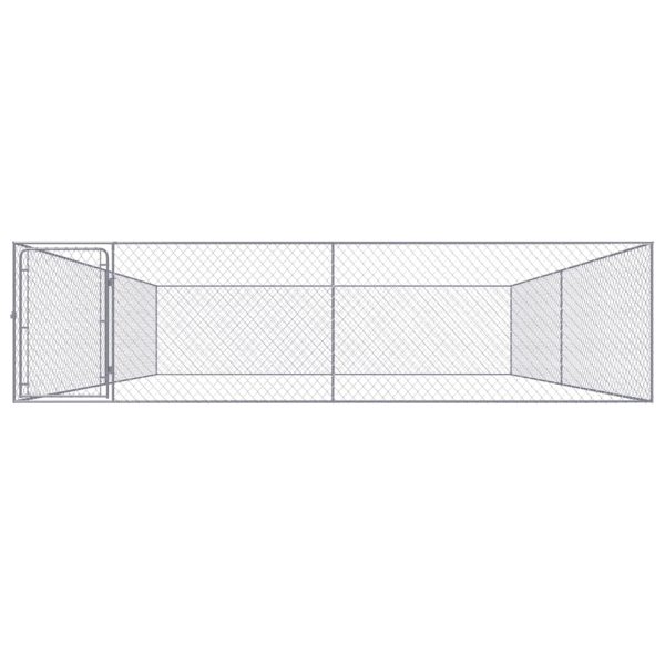 Canil de exterior em aço galvanizado 4x4x1 m - Image 2