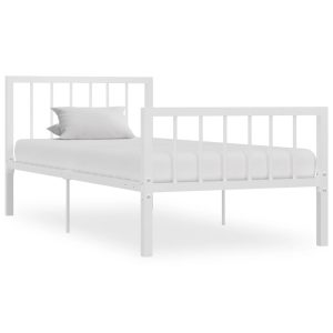 Estrutura de cama metal 90x200 cm branco