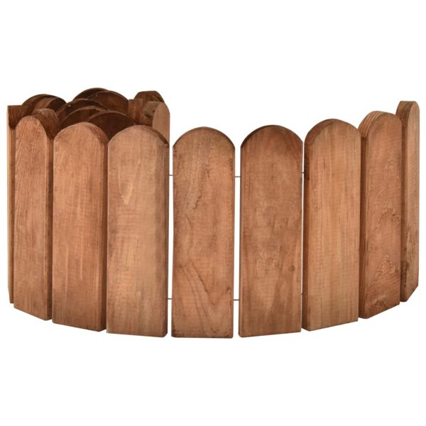 Bordaduras em rolo 2 pcs 120 cm madeira de pinho impregnada - Image 3