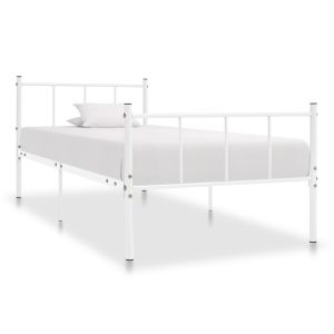 Estrutura de cama metal 90x200 cm branco