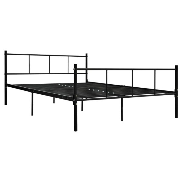 Estrutura de cama 120x200 cm metal preto - Image 2