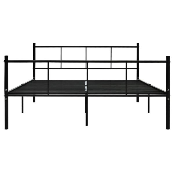 Estrutura de cama 120x200 cm metal preto - Image 3