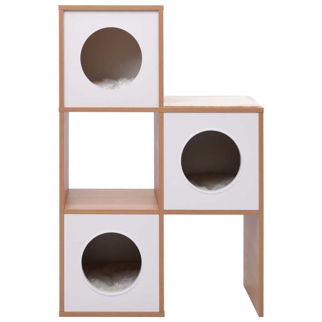 Casa para gatos com tapete arranhador sisal 100 cm - Image 3