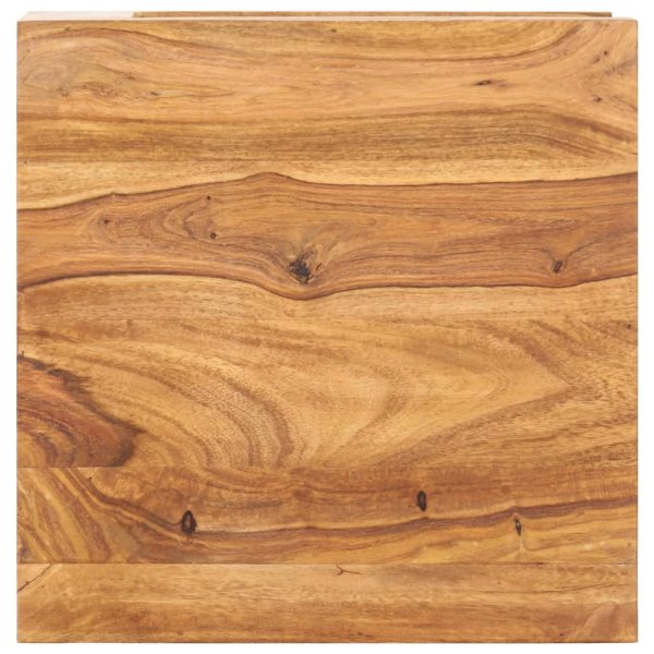 Mesa de centro 45x45x40 cm madeira de acácia maciça - Image 3