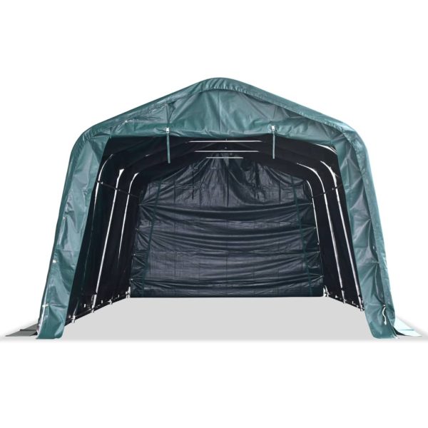 Tenda para gado removível PVC 550 g/m² 3,3x6,4 m verde-escuro - Image 2