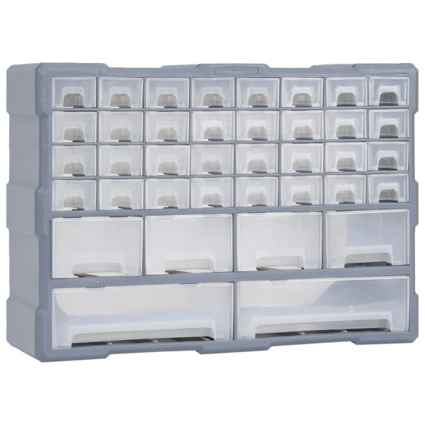 Caixa organizadora com 38 gavetas 52x16x37,5 cm