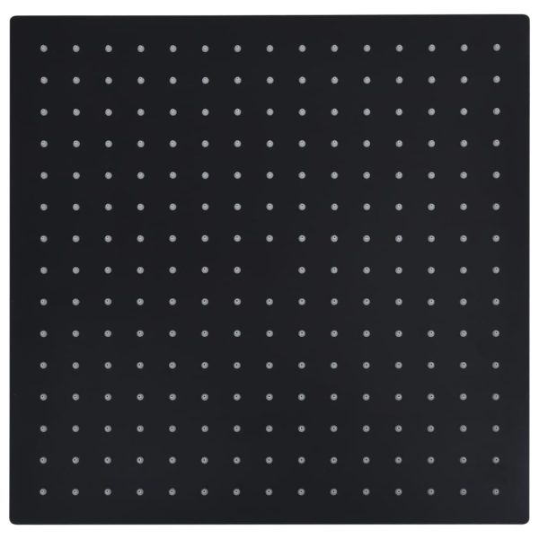 Cabeça de chuveiro quadrada 40x40 cm aço inoxidável preto - Image 2