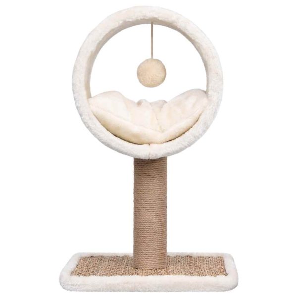 Árvore p/ gatos c/ túnel superior e brinquedo 49cm erva marinha - Image 3