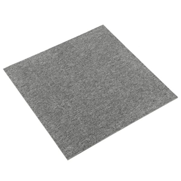 Ladrilhos carpete para pisos 20 pcs 5 m² 50x50 cm cinzento - Image 2