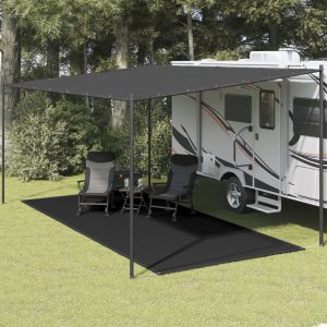Tapete de campismo para tenda 250x600 cm preto