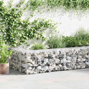 Muro gabião com tampas aço galvanizado 900x30x50 cm