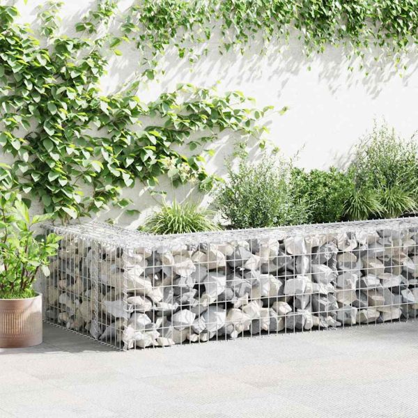 Muro gabião com tampas aço galvanizado 900x30x50 cm