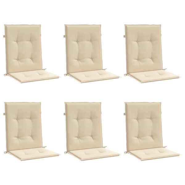Almofadões lombares p/ cadeiras de jardim 6pcs oxford bege - Image 2