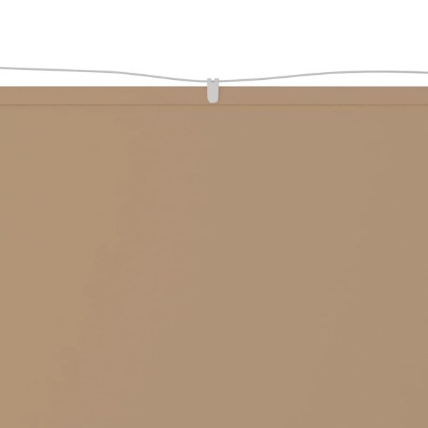 Toldo vertical 60x360 cm tecido oxford cinzento-acastanhado - Image 2