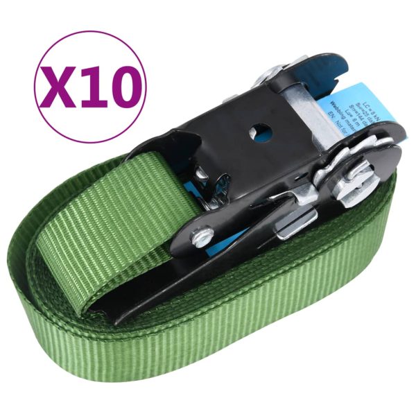 Cintas de fixação c/ roquete 10 pcs 800 daN 6 m verde - Image 2