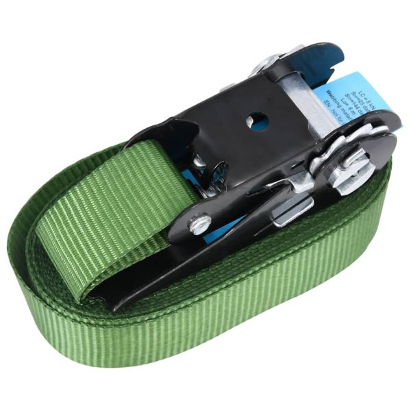 Cintas de fixação c/ roquete 10 pcs 800 daN 6 m verde - Image 3
