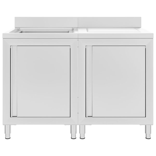 Armário c/ lava-louça cozinha comercial 120x60x96cm aço inoxid. - Image 2