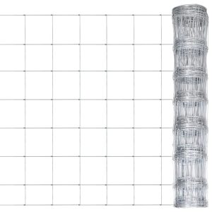Cerca de jardim 50x1 m aço galvanizado prateado