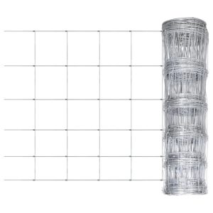 Cerca de jardim 50x0,8 m aço galvanizado prateado