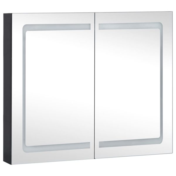 Armário espelhado para casa de banho com LED 80x12,2x68 cm - Image 2