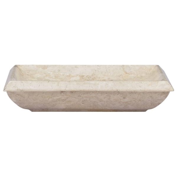 Lavatório 50x35x10 cm mármore cor creme - Image 3