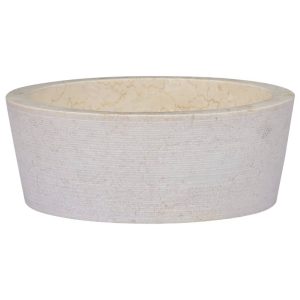 Lavatório Ø40x15 mármore cor creme