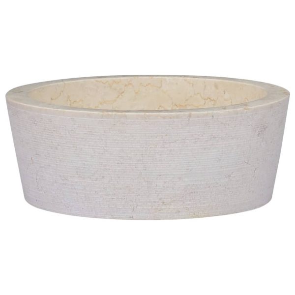 Lavatório Ø40x15 mármore cor creme
