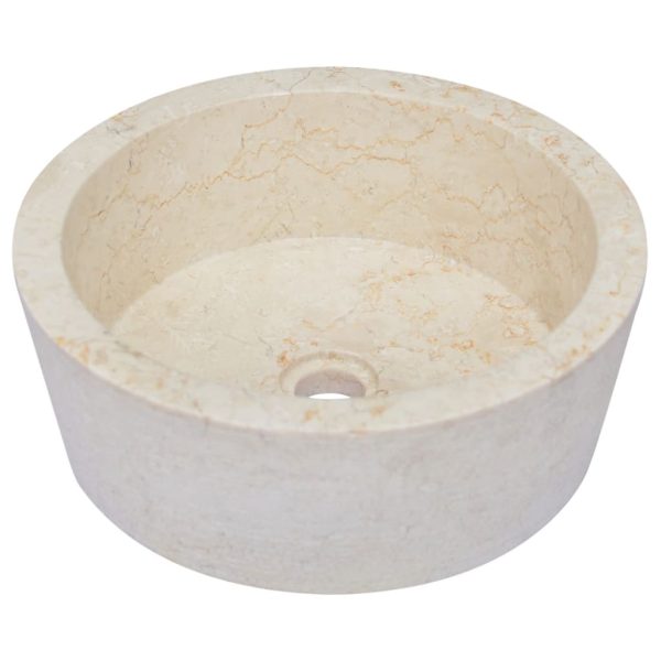 Lavatório Ø40x15 mármore cor creme - Image 2