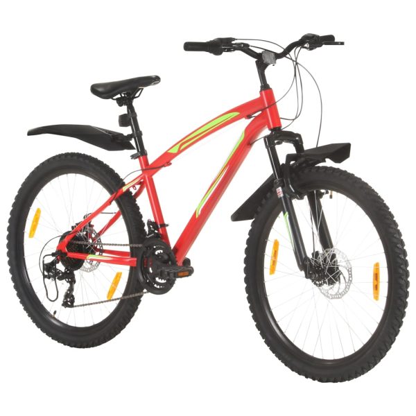Bicicleta de montanha 21 velocidades roda 36 cm vermelho - Image 2