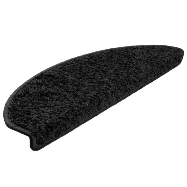 Tapetes de escadas 10 pcs 65x21x4 cm preto - Image 2